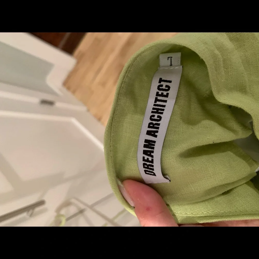 NWOT Green Asymmetrical Backless Summer Dress - Picture 5 of 5